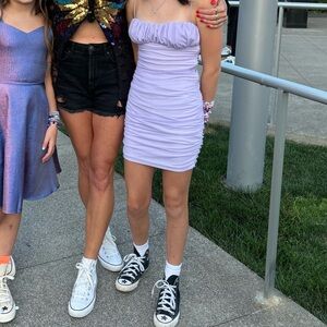 Princess Polly Lavender Ruched Dress